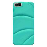 For iPhone 8 Plus / 7 Plus Electroplating Liquid Down Jacket TPU Phone Case(Sky Blue)