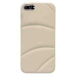 For iPhone 8 Plus / 7 Plus Electroplating Liquid Down Jacket TPU Phone Case(White)