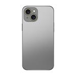 For iPhone 15 Plus Electroplating AG Frosted Phone Case(Silver Grey)