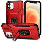 For iPhone 12 / 12 Pro Sliding Camshield Holder Phone Case(Red)
