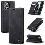 For iPhone 15 Pro Max CaseMe 013 Multifunctional Horizontal Flip Leather Phone Case(Black)