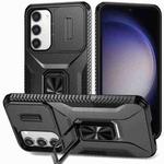 For Samsung Galaxy S23+ 5G Sliding Camshield Holder Phone Case(Black)