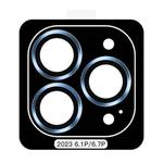 For iPhone 15 Pro TOTU PG-1 Golden Shield Series Metal Frame Lens Protector(Blue)