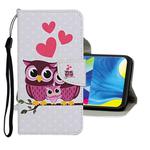 For Samsung Galaxy A20e Colored Drawing Pattern Horizontal Flip Leather Case with Holder & Card Slots & Wallet(Owl)