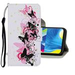 For Samsung Galaxy A20s Colored Drawing Pattern Horizontal Flip Leather Case with Holder & Card Slots & Wallet(Butterfly)