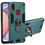 For Samsung Galaxy A10s 2 in 1 Armour Series PC + TPU Protective Case with Ring Holder(Green)