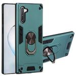 For Samsung Galaxy Note 10 / Note 10 5G 2 in 1 Armour Series PC + TPU Protective Case with Ring Holder(Green)