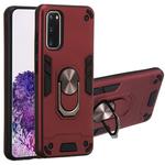 For Samsung Galaxy S20 2 in 1 Armour Series PC + TPU Protective Case with Ring Holder(Wine Red)