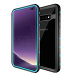 For Samsung Galaxy S10 Plus RedPepper Transparent Dot Shockproof Waterproof PC + TPU Protective Case(Blue)