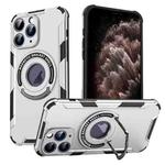 For iPhone 11 Pro Max MagSafe Magnetic Holder Phone Case(Grey)