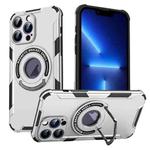 For iPhone 13 Pro MagSafe Magnetic Holder Phone Case(Grey)