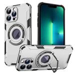 For iPhone 13 Pro Max MagSafe Magnetic Holder Phone Case(Grey)