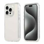 For iPhone 15 Pro Dreamland 3 in 1 Clear Color Transparent Frame PC + TPU Phone Case(White)