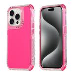 For iPhone 16 Pro Dreamland 3 in 1 Clear Color Transparent Frame PC + TPU Phone Case(Rose Red)