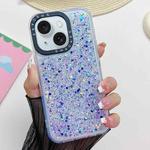 For iPhone 15 Plus Noctilucent Light Drip Glue Shockproof Phone Case(Blue)