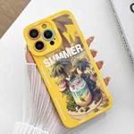 For iPhone 13 Pro Max Liquid Angel Eyes Dopamine TPU Phone Case(Mojito)