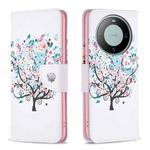 For Huawei Mate 60 Colored Drawing Pattern Leather Phone Case(Tree)