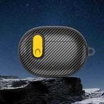 For Beats Studio Buds Switch Carbon Fiber Wireless Earphones Protective Case(Black Yellow)