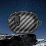 For Beats Studio Buds Switch Carbon Fiber Wireless Earphones Protective Case(Black)