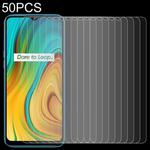 For OPPO Realme C3 50 PCS 0.26mm 9H 2.5D Tempered Glass Film