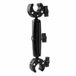 Motorcycle Dual-heads Crabs Clamps Handlebar Fixed Mount, Length:28cm