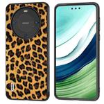 For Huawei Mate 60 Pro ABEEL Black Edge Leopard Phone Case(Golden Leopard)