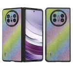 For Huawei Mate X5 ABEEL Black Edge Diamond Phone Case(Rainbow Diamond)