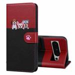 For Google Pixel 8 Pro Cute Pet Series Color Block Buckle Leather Phone Case(Black)