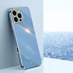 For iPhone 16 Pro Max XINLI Straight Edge 6D Electroplate TPU Phone Case(Celestial Blue)