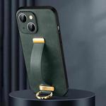 For iPhone 15 Plus SULADA Tide Cool Series PC + Leather Texture Skin Feel Phone Case(Green)