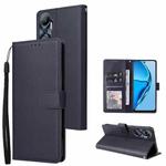 For Infinix Hot 20 4G 3 Card Slots Multifunctional Leather Phone Case(Dark Blue)