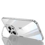 For iPhone 15 Pro Max SULADA PC + Aluminum Alloy Lens Holder Phone Case(Silver)