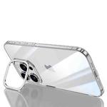 For iPhone 15 Pro SULADA PC + Aluminum Alloy Lens Holder Phone Case(Silver)