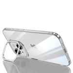 For iPhone 15 SULADA PC + Aluminum Alloy Lens Holder Phone Case(Silver)