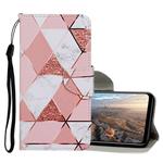 For Huawei P smart (2019) / Honor 10 Lite Colored Drawing Pattern Horizontal Flip Leather Case with Holder & Card Slots & Wallet(Marble)