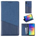 For LG W10 MUXMA MX109 Horizontal Flip Leather Case with Holder & Card Slot & Wallet Function(Blue)