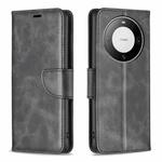 For Huawei Mate 60 Pro/Mate 60 Pro+ Lambskin Texture Pure Color Flip Leather Phone Case(Black)