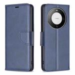 For Huawei Mate 60 Pro/Mate 60 Pro+ Lambskin Texture Pure Color Flip Leather Phone Case(Blue)