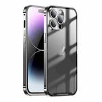 For iPhone 16 Pro Frosted Metal Phone Case(Black)