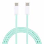 1m USB-C / Type-C to Type-C Macaron Braided Charging Cable(Green)