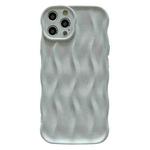 For iPhone 15 Pro Max Wave Texture Bright TPU Phone Case(White)