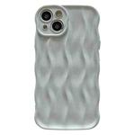 For iPhone 15 Wave Texture Bright TPU Phone Case(White)