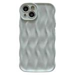 For iPhone 14 Plus Wave Texture Bright TPU Phone Case(White)