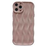 For iPhone 14 Pro Max Wave Texture Bright TPU Phone Case(Apricot)