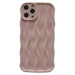 For iPhone 13 Pro Wave Texture Bright TPU Phone Case(Apricot)