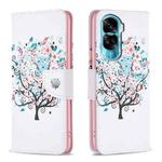 For Honor 90 Lite/X50i Colored Drawing Pattern Leather Phone Case(Tree)