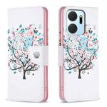 For Honor X7a Colored Drawing Pattern Leather Phone Case(Tree)