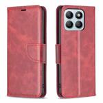 For Honor X8b Lambskin Texture Pure Color Flip Leather Phone Case(Red)