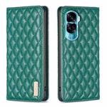 For Honor 90 Lite/X50i Diamond Lattice Magnetic Leather Flip Phone Case(Green)