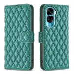 For Honor 90 Lite/X50i Diamond Lattice Wallet Flip Leather Phone Case(Green)